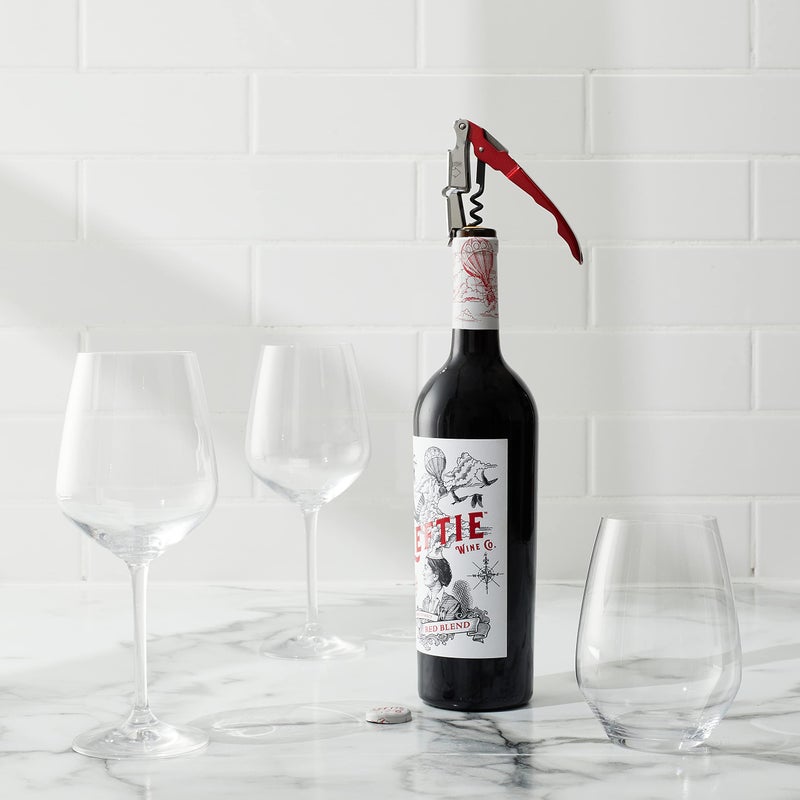 Houdini Zippity 2-Step Corkscrew, Built in Foil Cutter, MIXED - Image 4